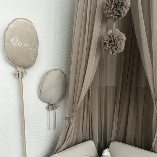Deko Stoffballon Velours | Personalisierbar