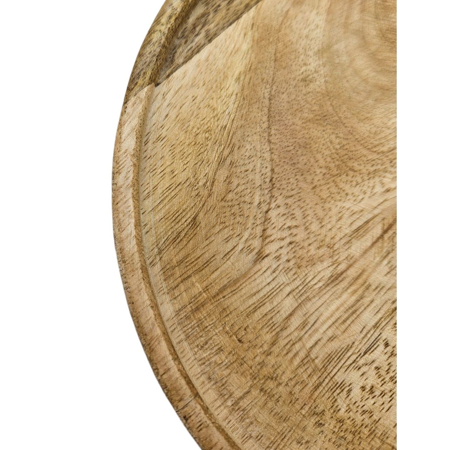 Dekoteller Teller Mango Holz Dekobrett Untersetzer Schmuckteller Tablett Ø 25 cm