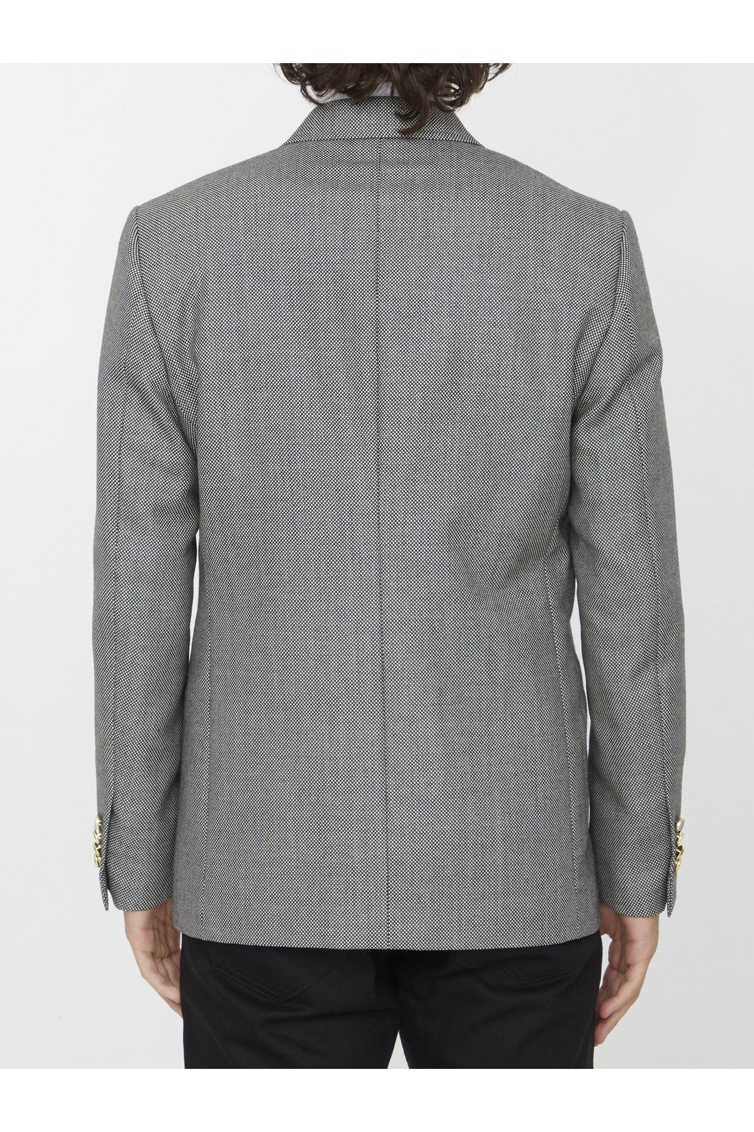 Double-breasted wool jacket