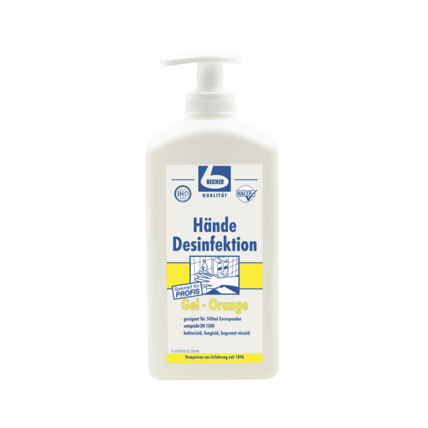 Dr. Becher Hände Desinfektion Gel Orange - 500 ml | Packung (500 ml)
