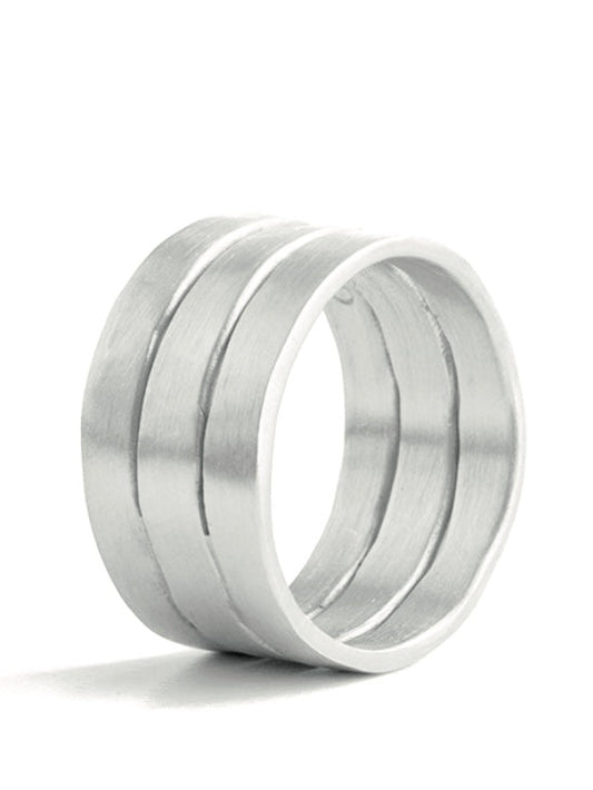 Ring Bretagne Triple, in silber und gold