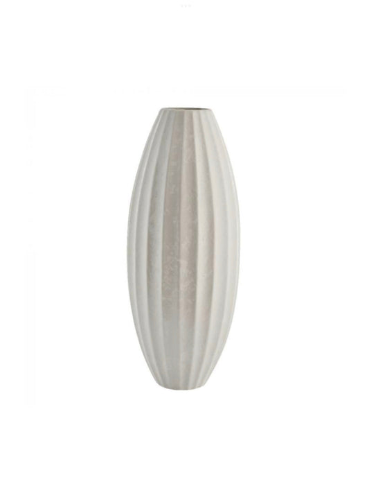 Decorative vase Esme off white H51cm