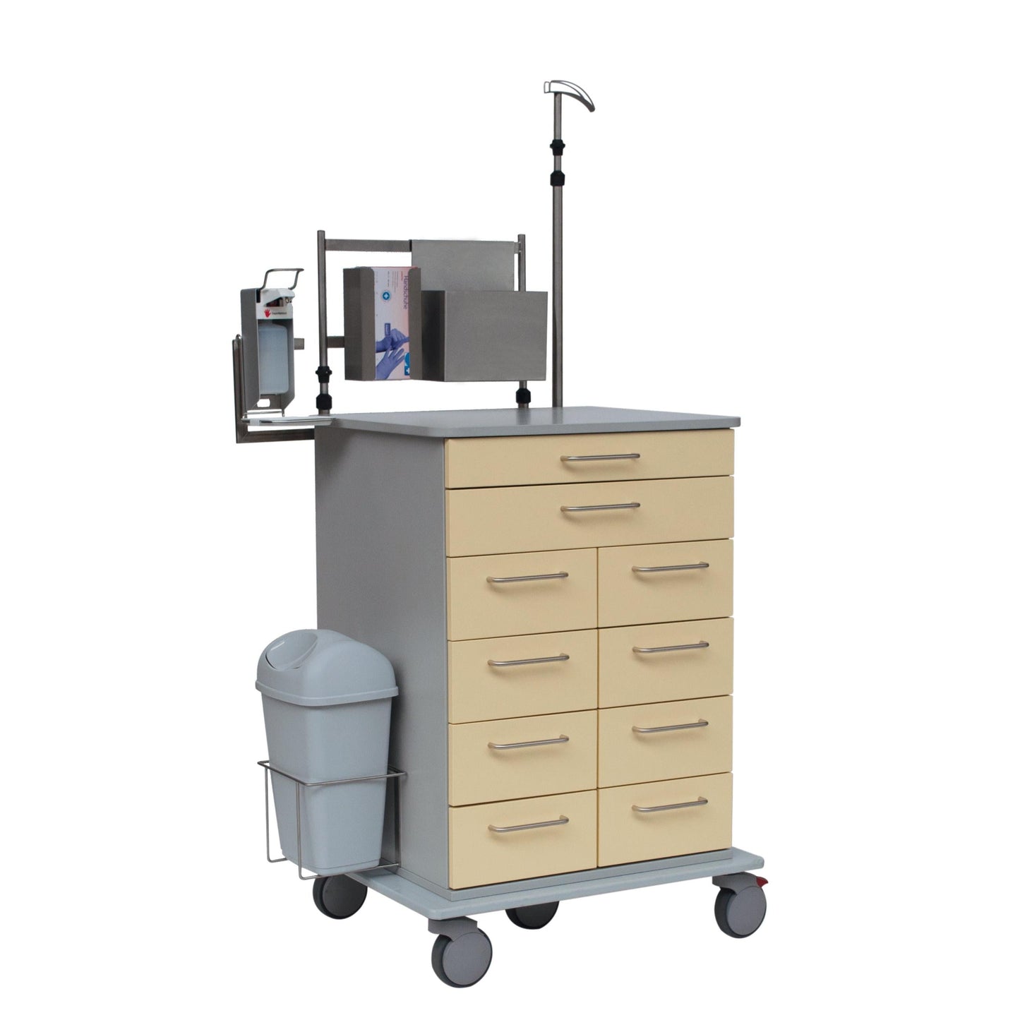 Novocal Endoskopiewagen Fahrgestell bestehend aus einer durchgehenden Vollkunststoffplatte. Dies | Packung (1 Stück)