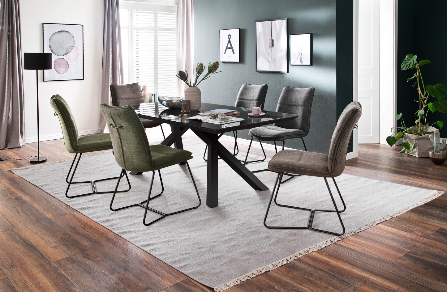 HAMPTON Sleðastóll með handfangi - 2 stk.