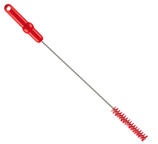 Haug Rohrbürste mit V2A Edelstahldraht PP PBT Hart 500 x ø20 mm, verschiedene Farben