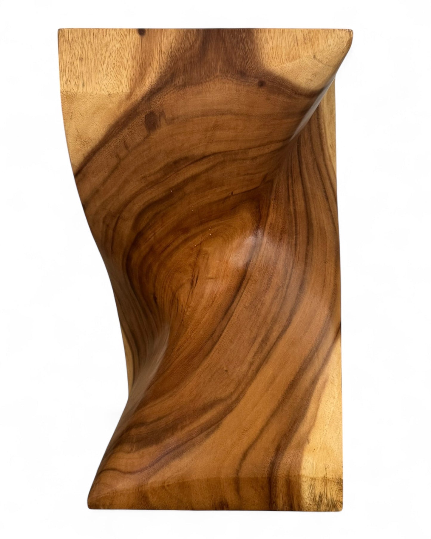 Holzhocker - Edler Beistelltisch Holz - Holz Hocker - Handgefertigter Beistelltisch aus Holz - 50x28x28cm