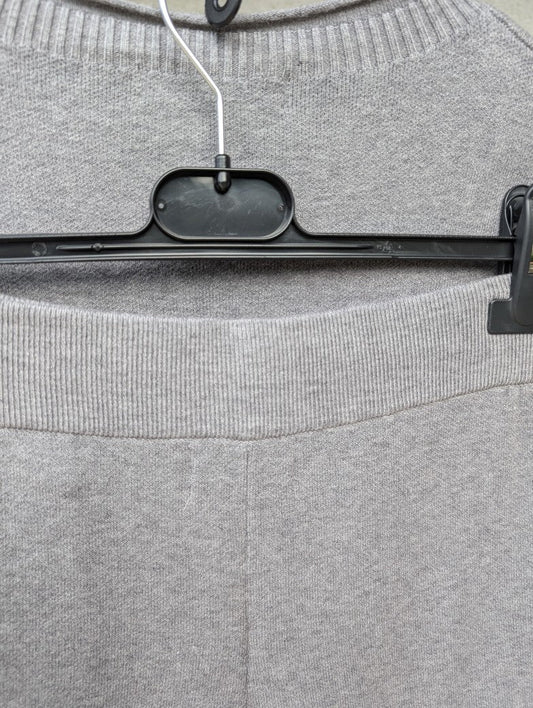 Wohlfühlset Pullover Jogginghose Feinstrick Viskose Grau, One Size