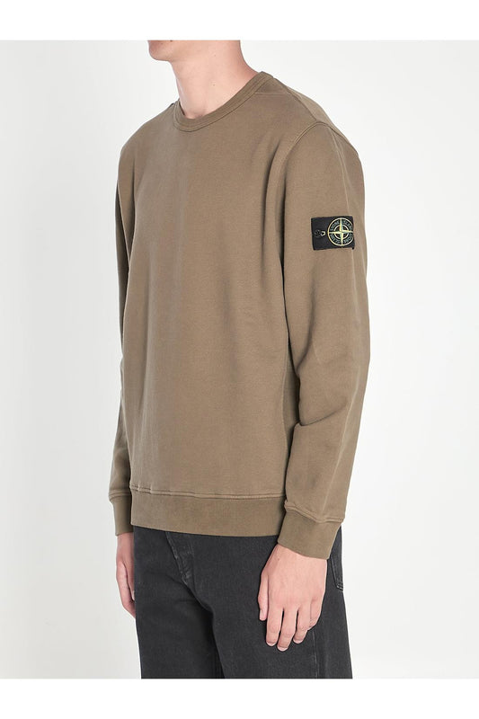 Fleece sweatshirt in organic cotton
