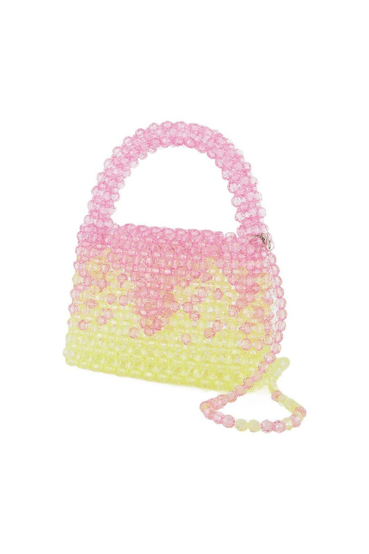 Ss23Bg01 Hobo Bag - Germanier - Pink/Green - Pearl