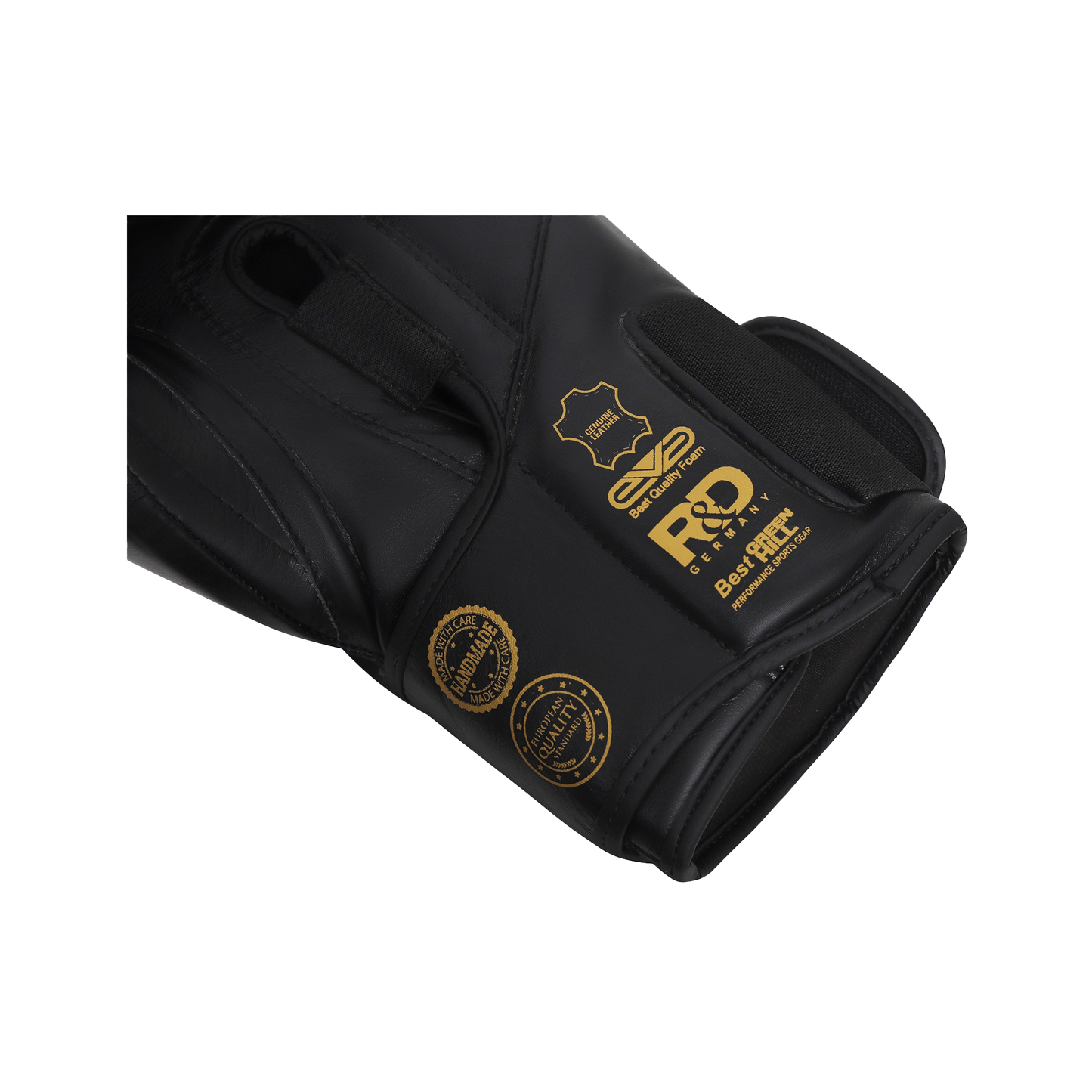 Green Hill Power Padded Boxhandschuhe - Schwarz