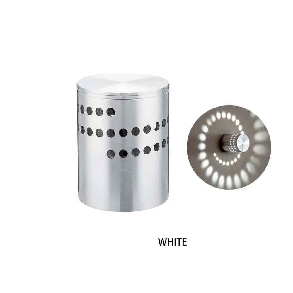 RGB Spiral Hole LED Wall Light