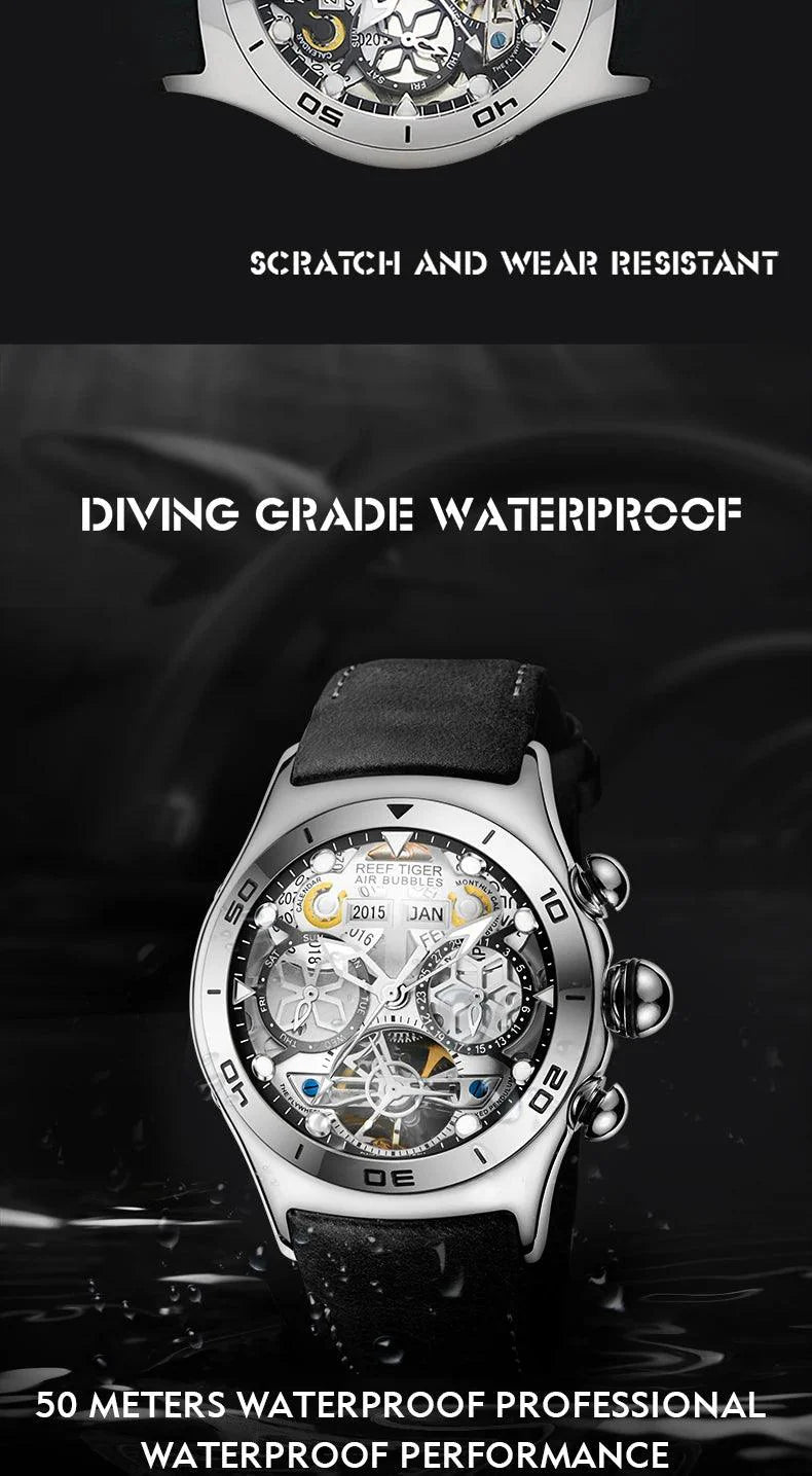 Reef Tiger tourbillon automatic watch