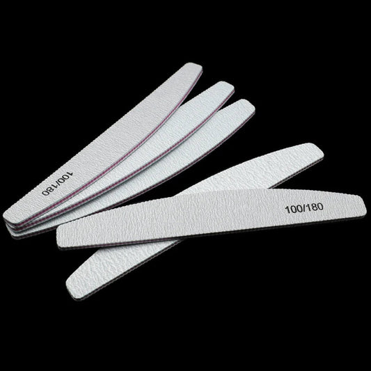 10Pcs 100/180 UV Nail File Sanding Polishing Buffer Block