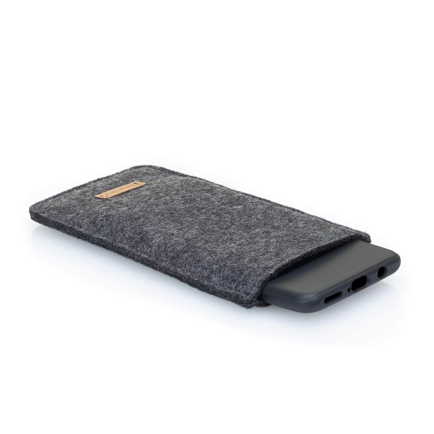 Handytasche mit Kartenfach für Xiaomi Poco X5 | anthrazit - bloom | Modell "ZIP"