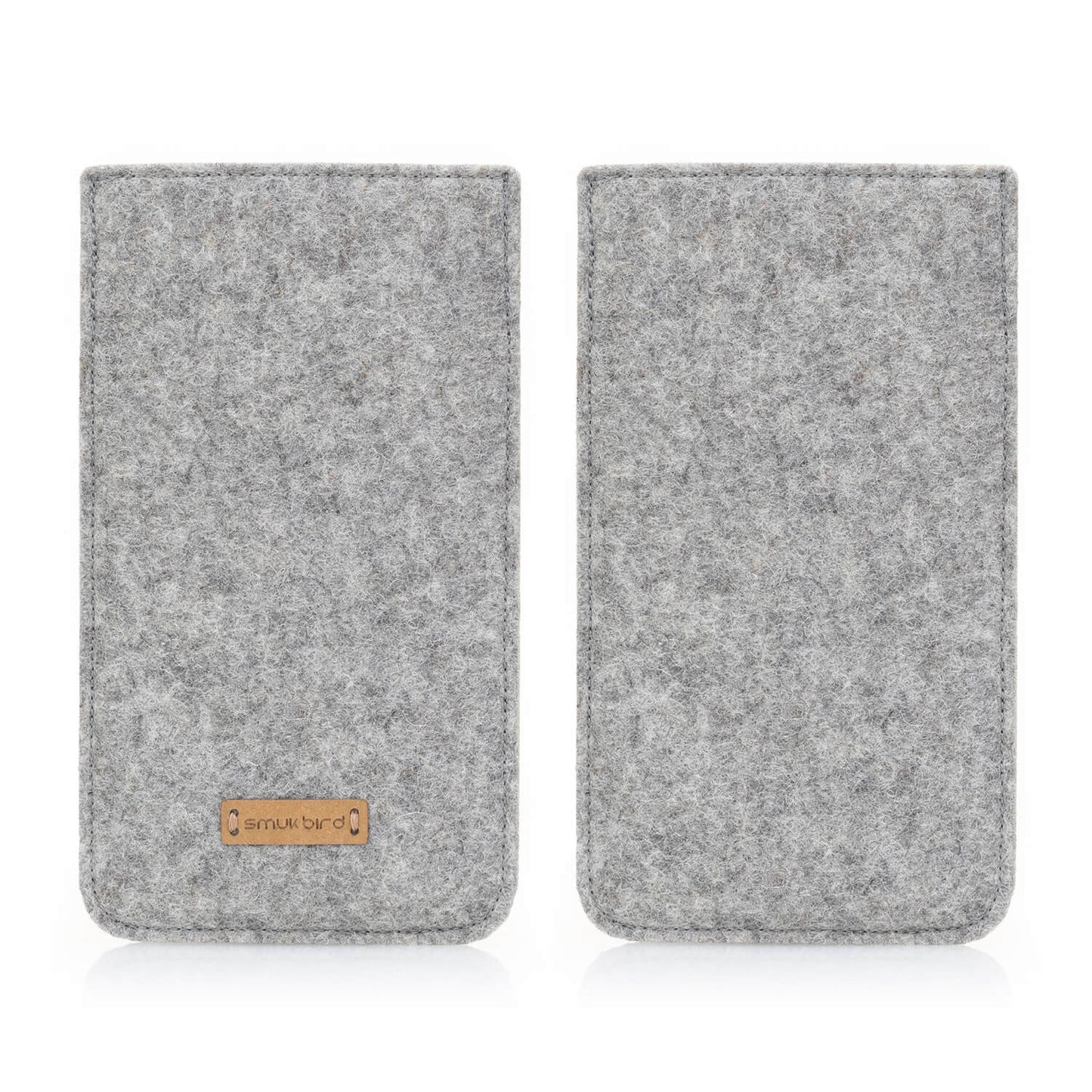 Handytasche für Samsung Galaxy A05s | aus Filz und Bio-Baumwolle | hellgrau - bloom | Modell "LET"