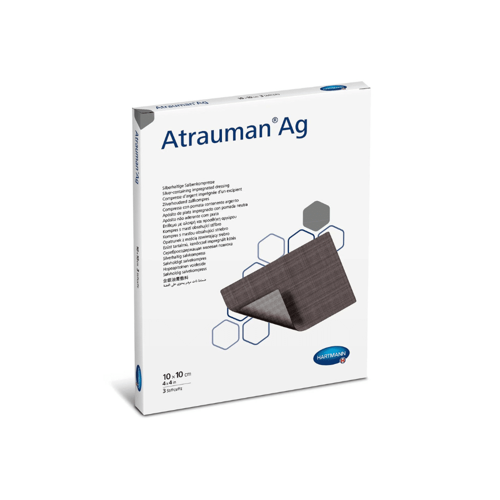 Auslaufartikel: Hartmann Atrauman Ag Salbenkompr st 10x10cm P10 | Packung (10 Stück)
