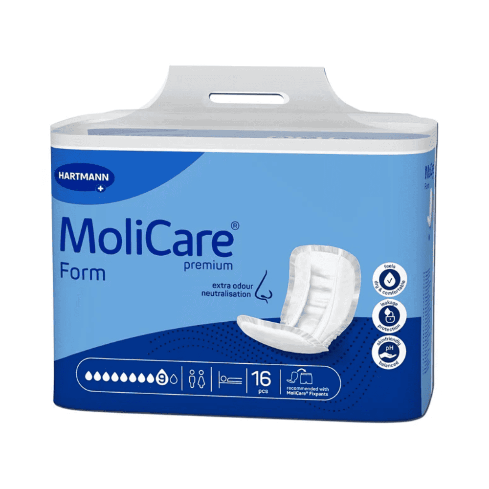 MoliCare Premium Form Vorlage, 9 Tropfen - 16 Stück | Packung (16 Stück)