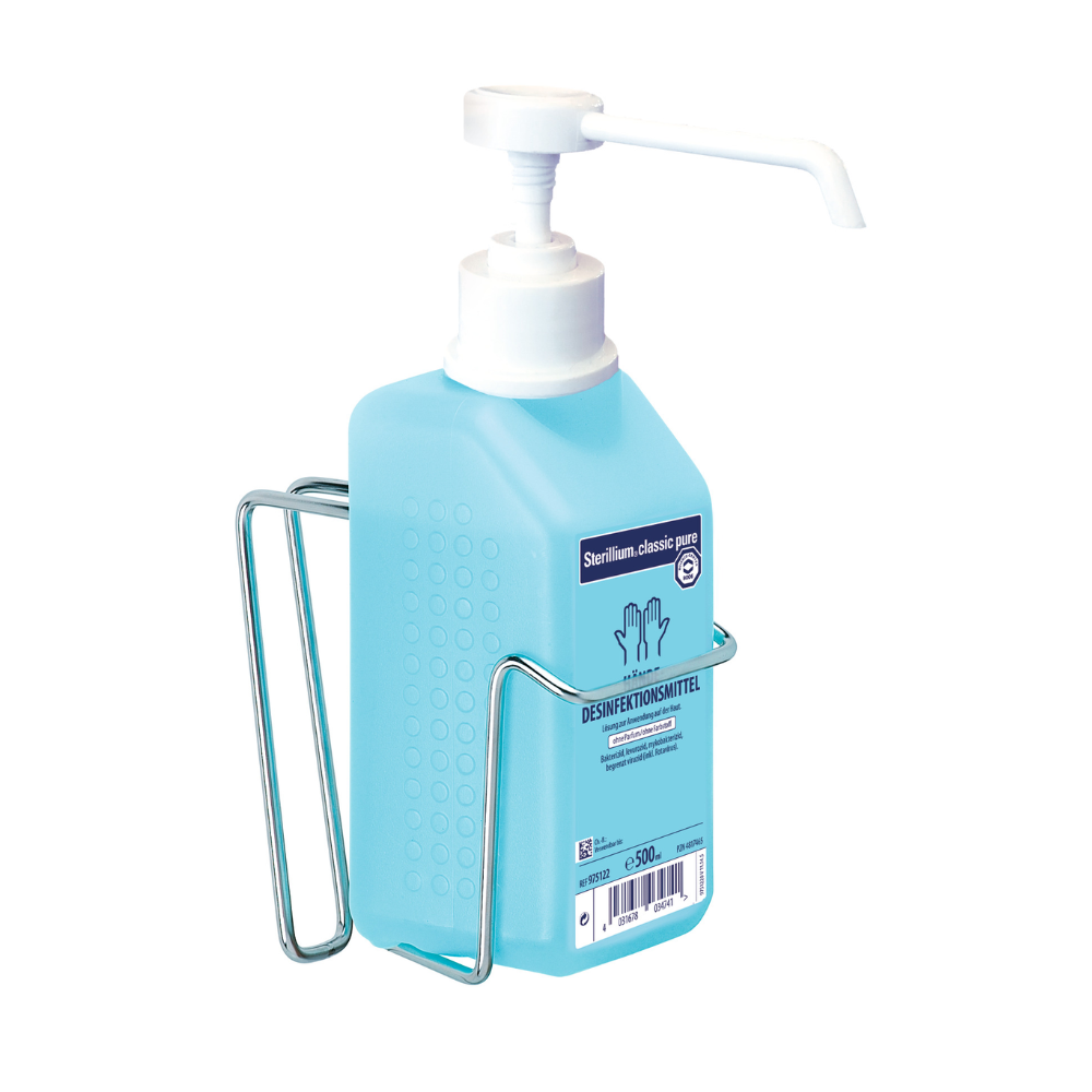 Hartmann Flaschenhalter für BODE Eurospender 3 mit gebogenem Bügel für 1L Flasche | Stück (1 Stück)