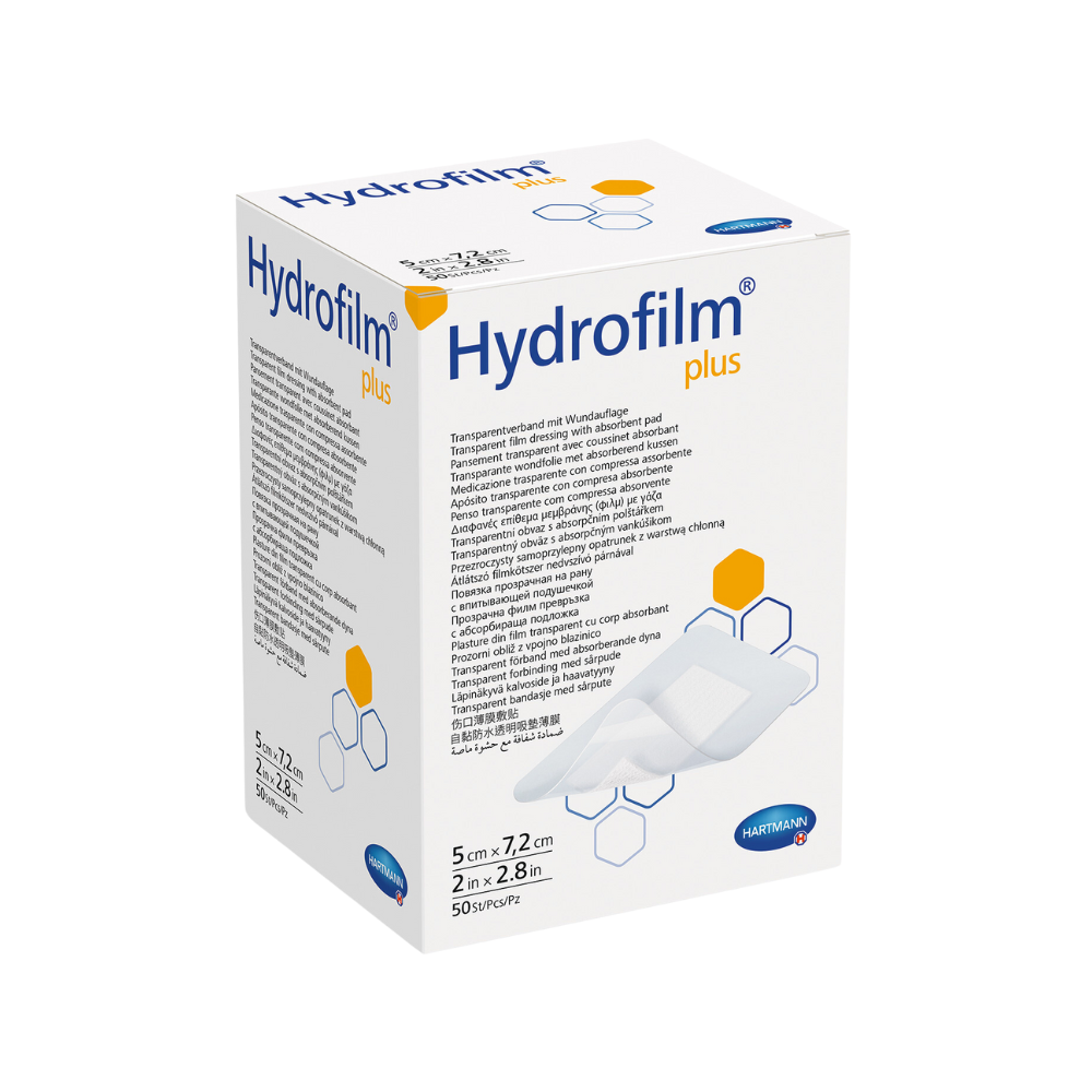Auslaufartikel: Hartmann Hydrofilm Plus 5x7,2cm st P50 | Packung (50 Stück)