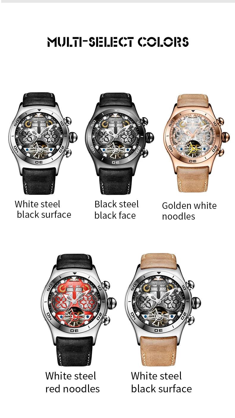 Reef Tiger tourbillon automatic watch