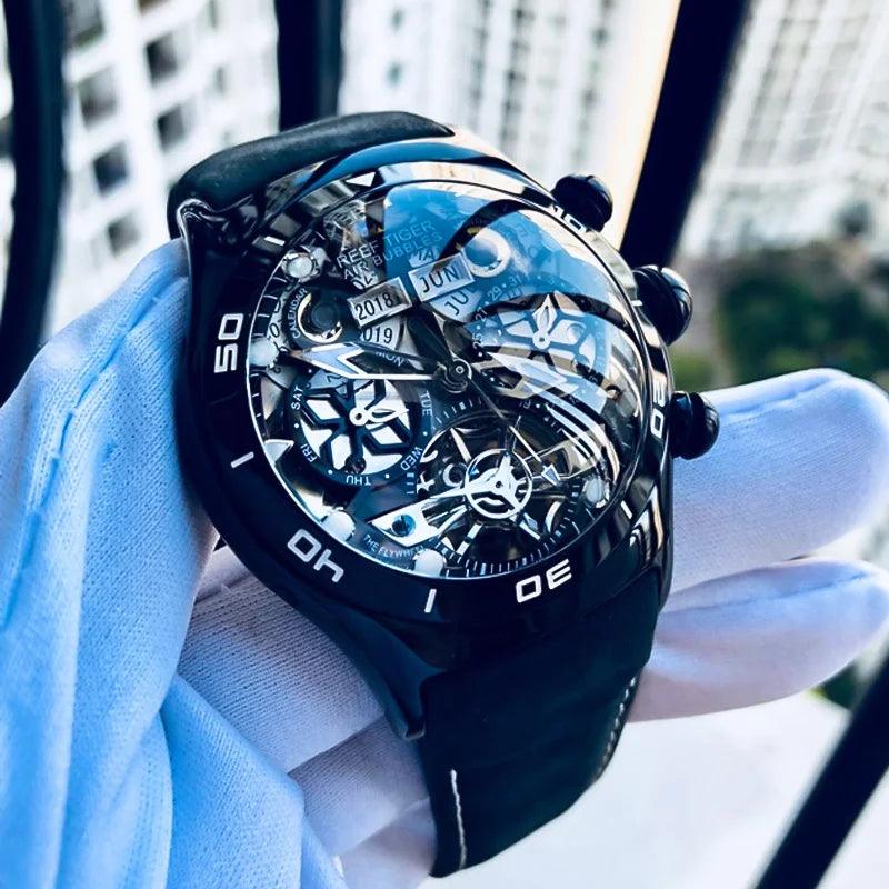 Reef Tiger tourbillon automatic watch