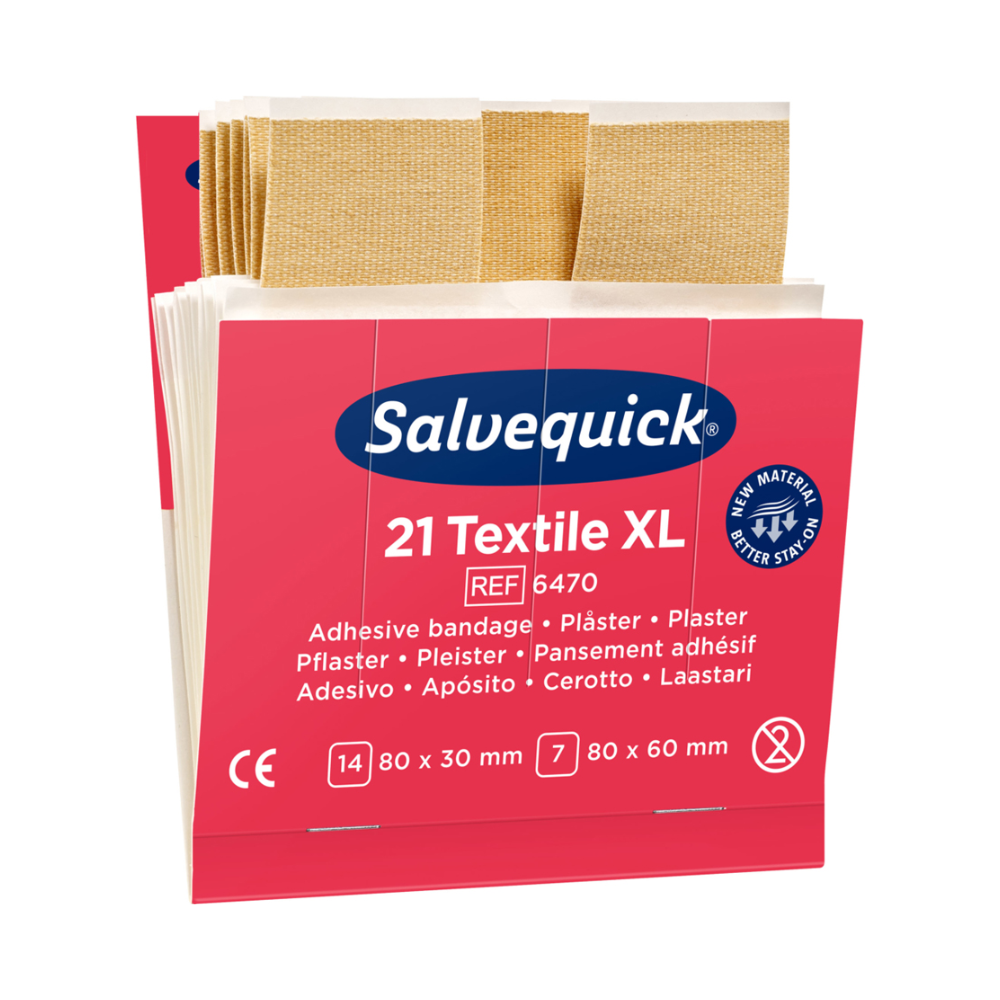 Discontinued item: Holthaus Medical Salvequick® Textile XL Refill Insert | Pack (21 pieces)