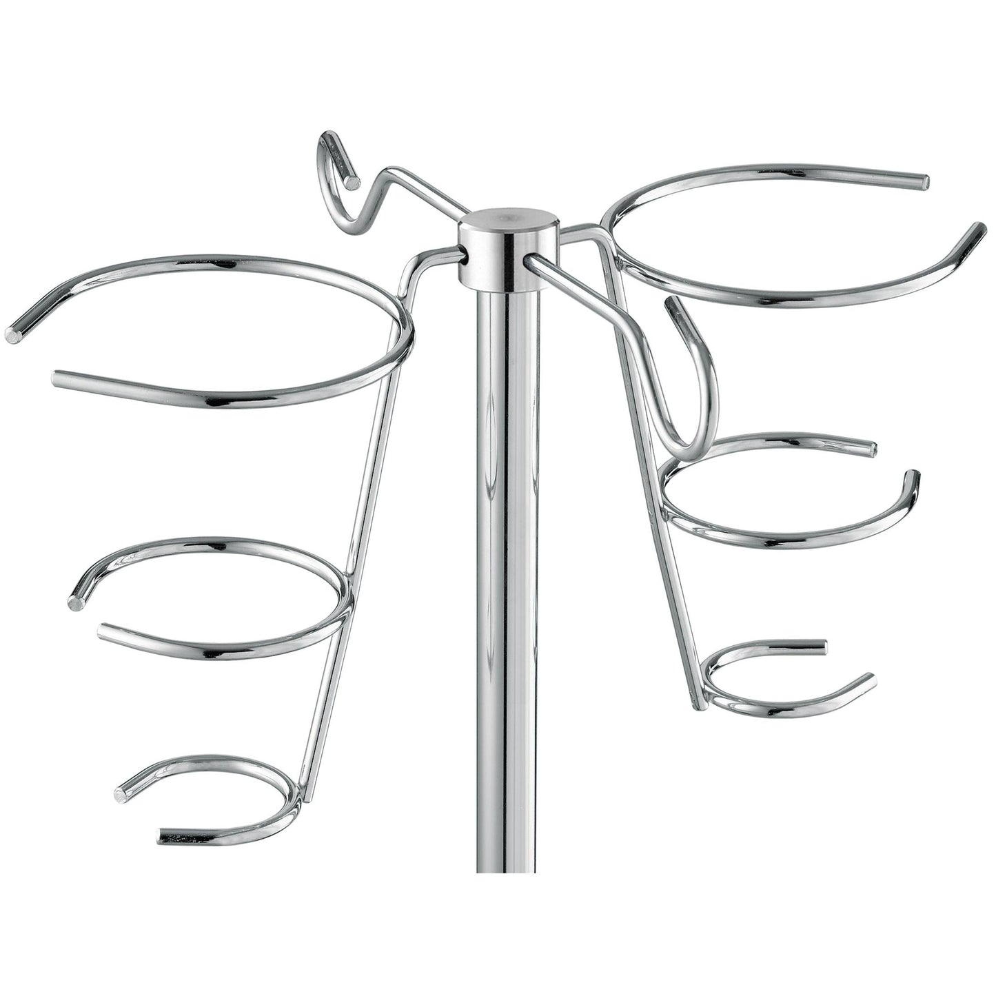 Novocal Infusionsflaschenhalter für Infusionsständer Material: Edelstahl für Rundrohr 18 mm mit 2 | Packung (1 Stück)