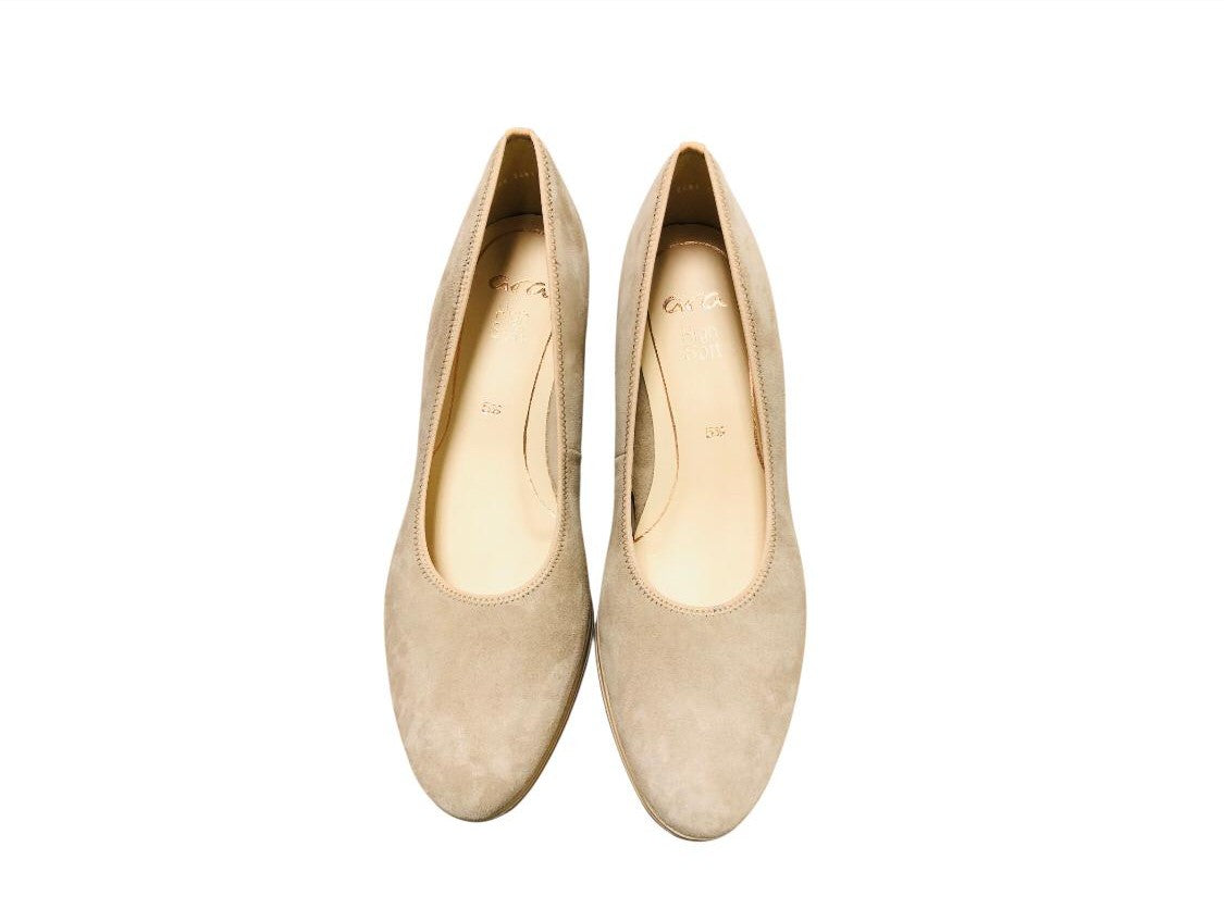 Ara Damen Pumps Samtchevro in Beige