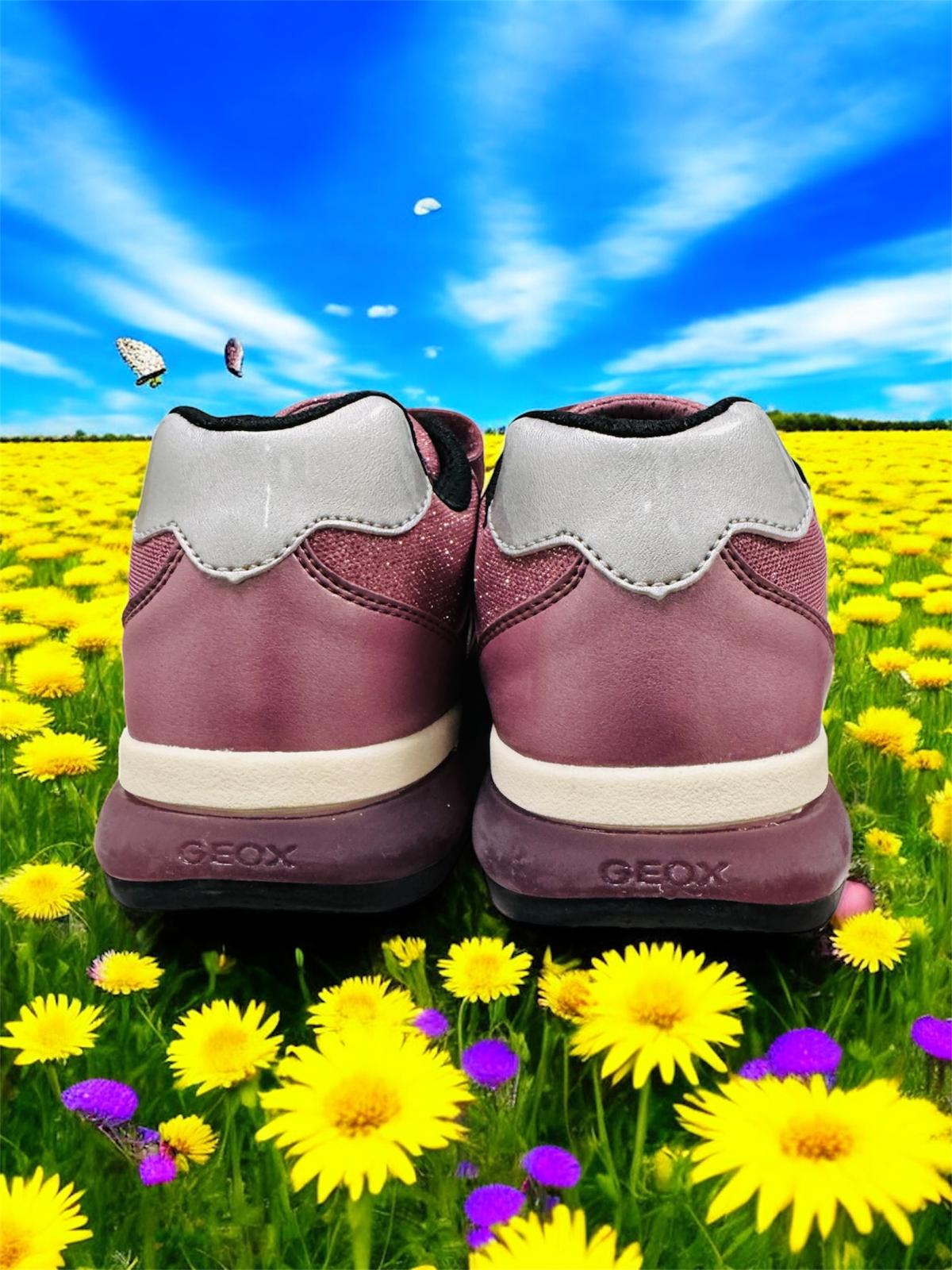 Geox J SPACECLUB G.E - PE.GBK+SY.SU Kinder Sneaker in Rosa / Silber Herstellernummer : J368VE OAJAU C8217 ( Letzte Stück )