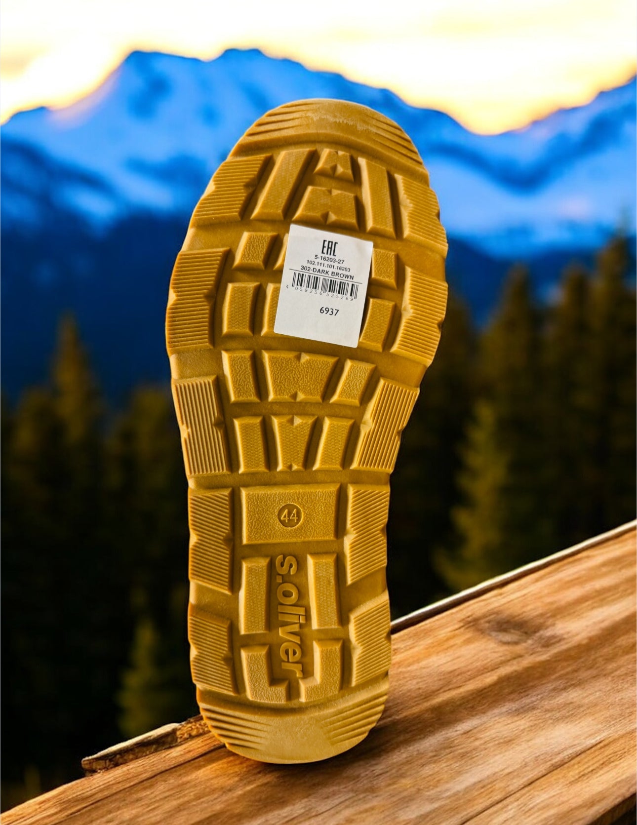 s.Oliver men's boots in dark brown