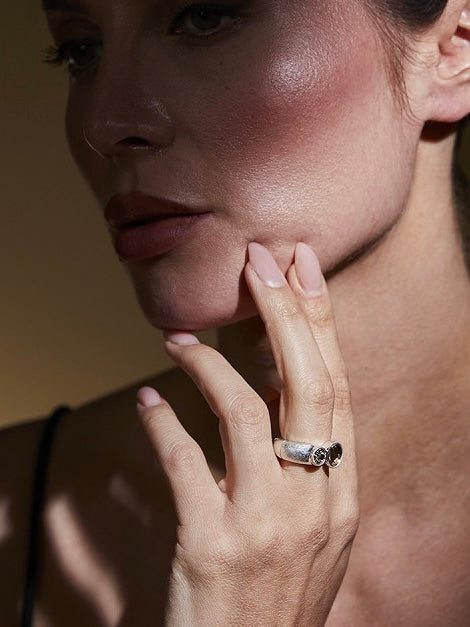 Ring Ira silberfarben, in 4 Farben