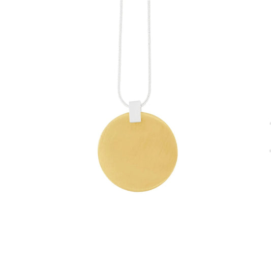 Vanity necklace, adjustable 2-tone dot design, gold or silver