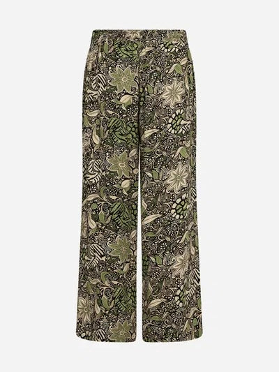 SC-Rosine 3-C trousers, khaki/beige/black patterned