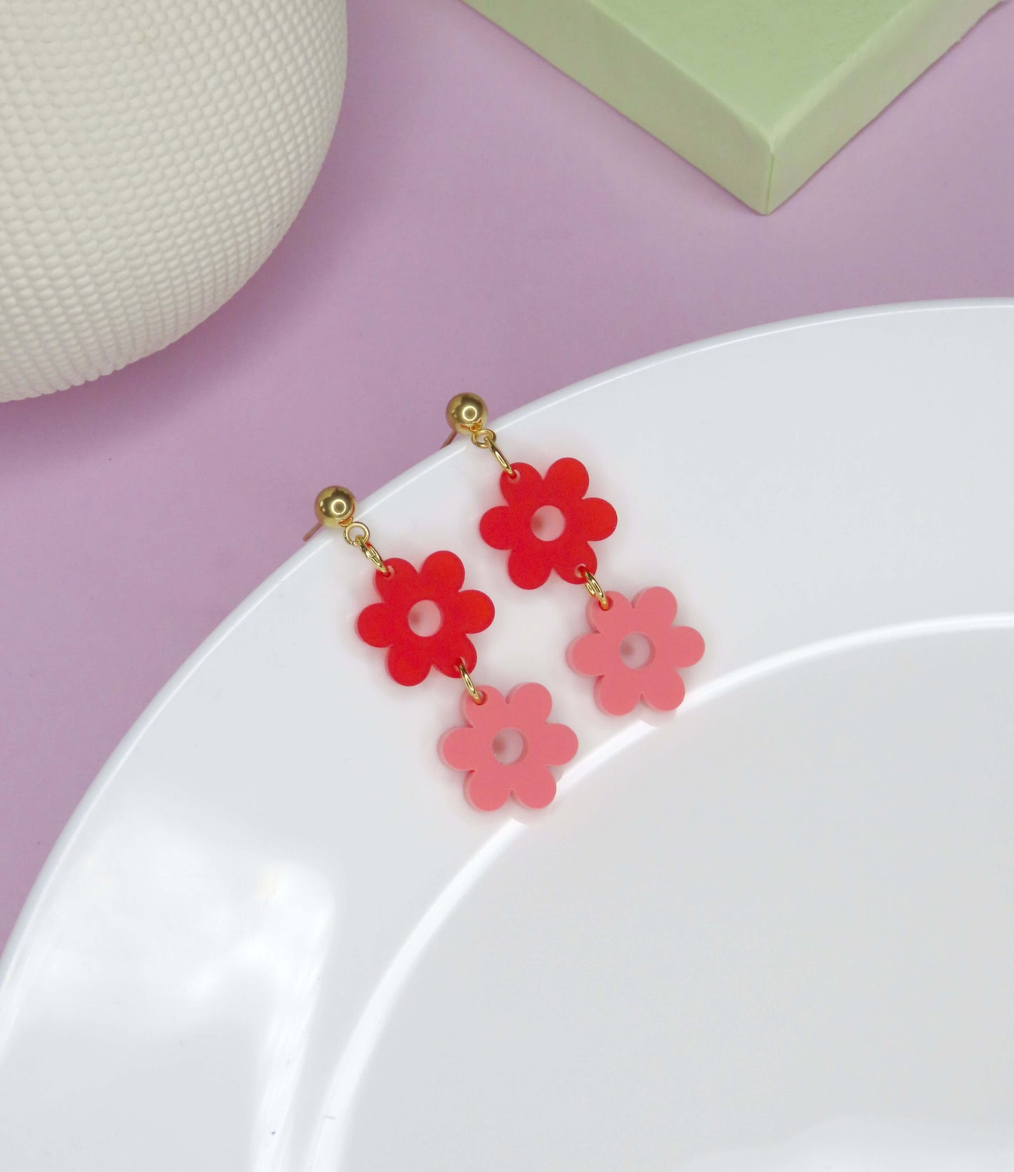 Bunte Blumen Ohrhänger