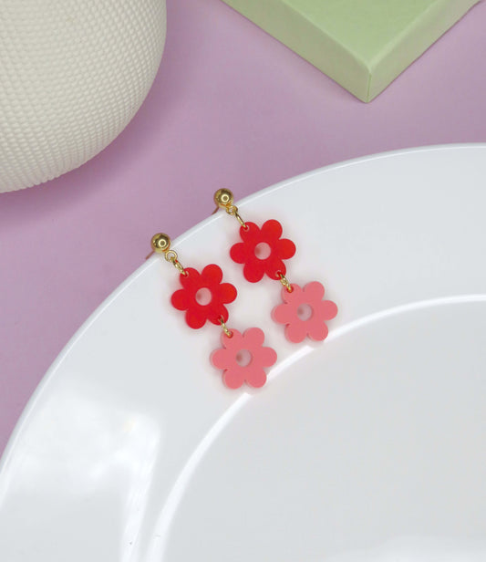 Bunte Blumen Ohrhänger