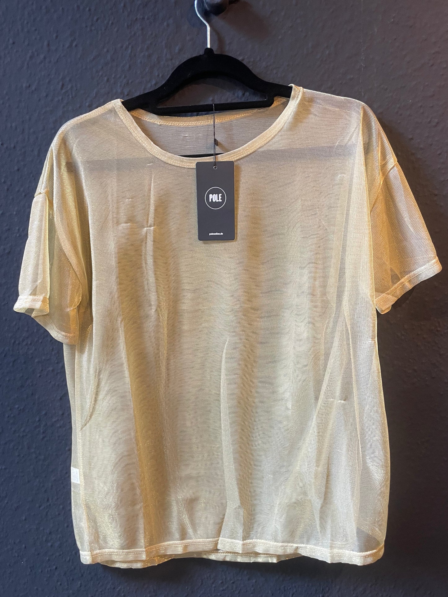 Transparent Glossy Round Neck T-shirt