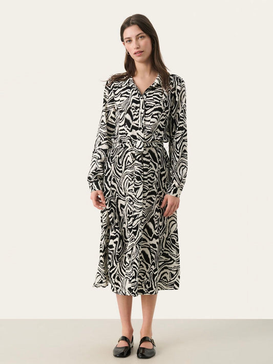 Kleid Shelby PW black animal print