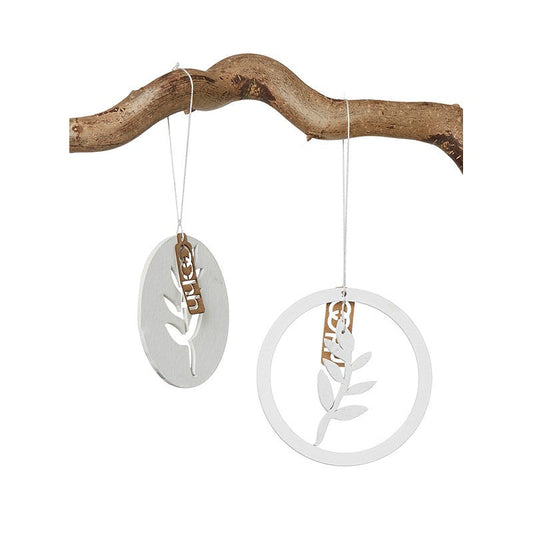 Holzanhänger, in 3 Farben und Motiven