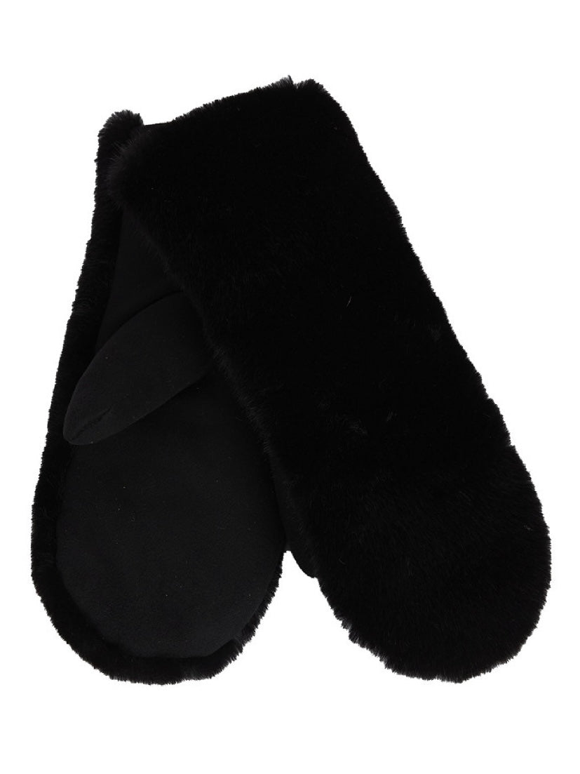 Webpelzfäustlinge Zoe black