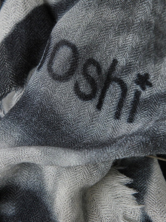 Wollschal Zoe black/white