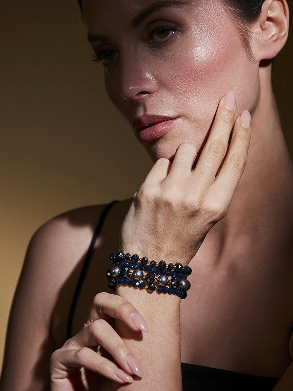 Ella bracelet, dark blue