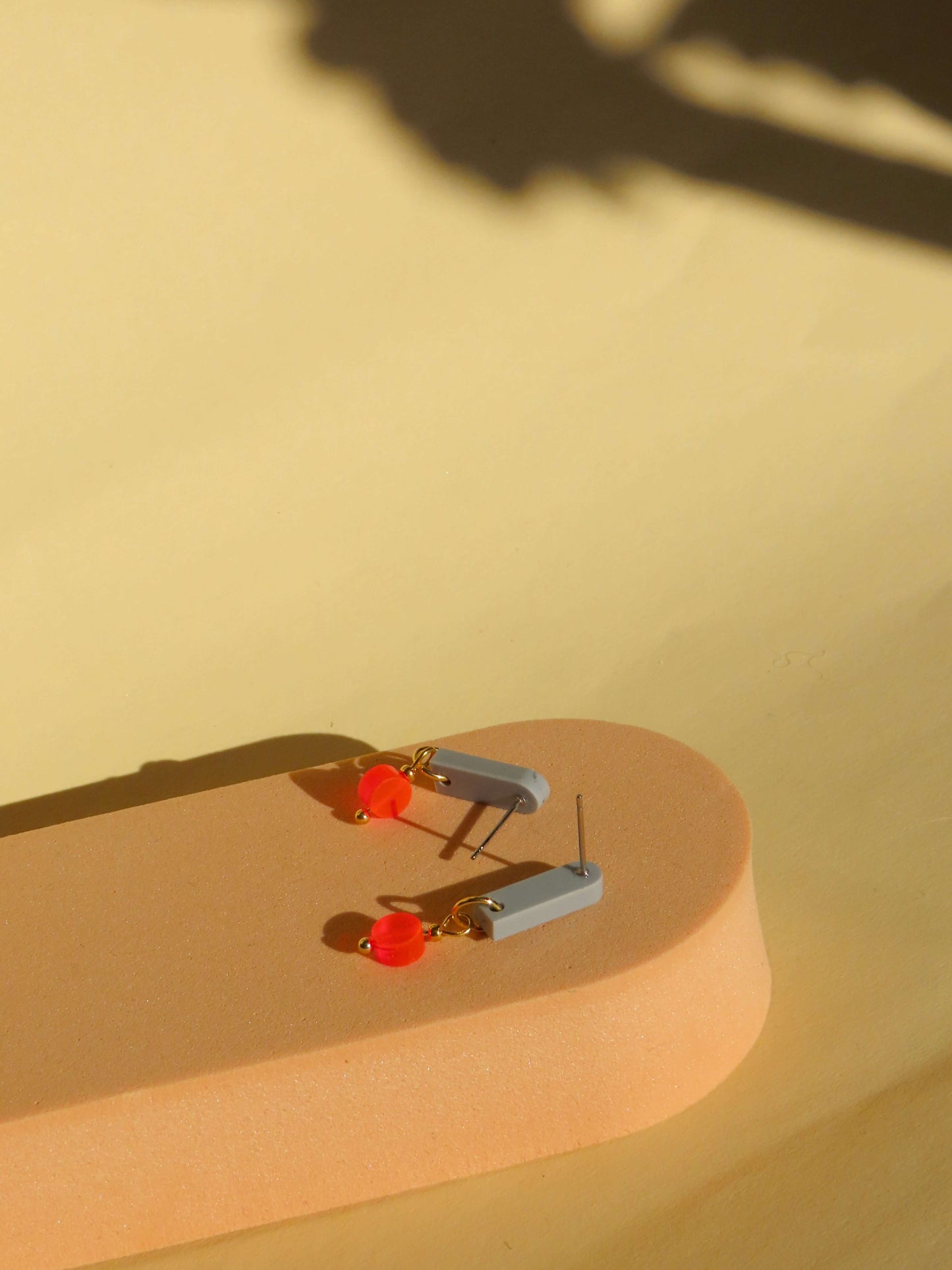 Salbei Neon Orange Paula Ohrringe