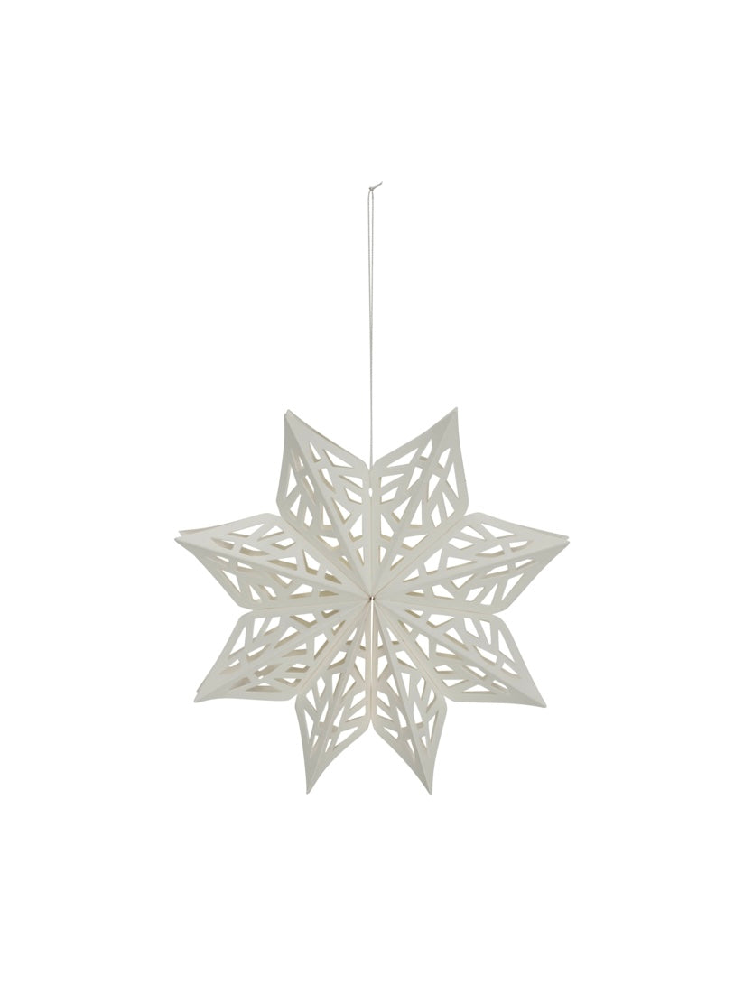 Christmas ornament HDSnowflake white 15cm