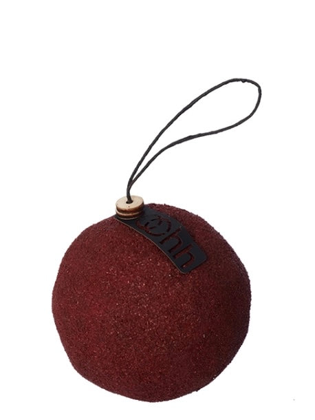 Decorative ball Woodz wine red