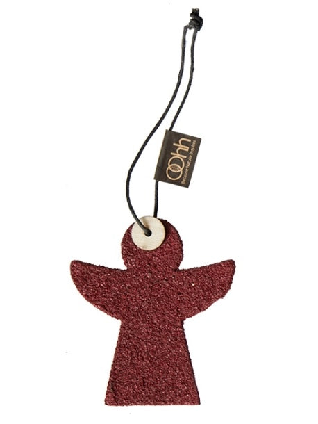 Decorative angel Woodz wine red