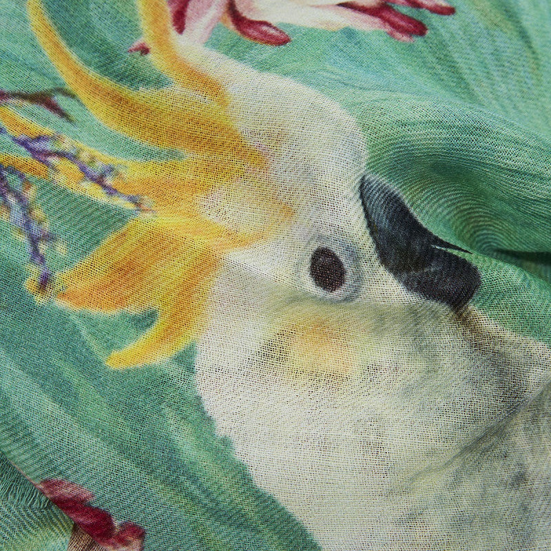 Wollschal Ammie green/turquoise