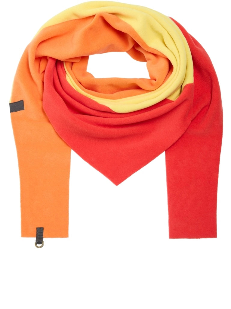 Fleece Schal TRIANGLE PATCH NW 4100 tomato/orange/yellow