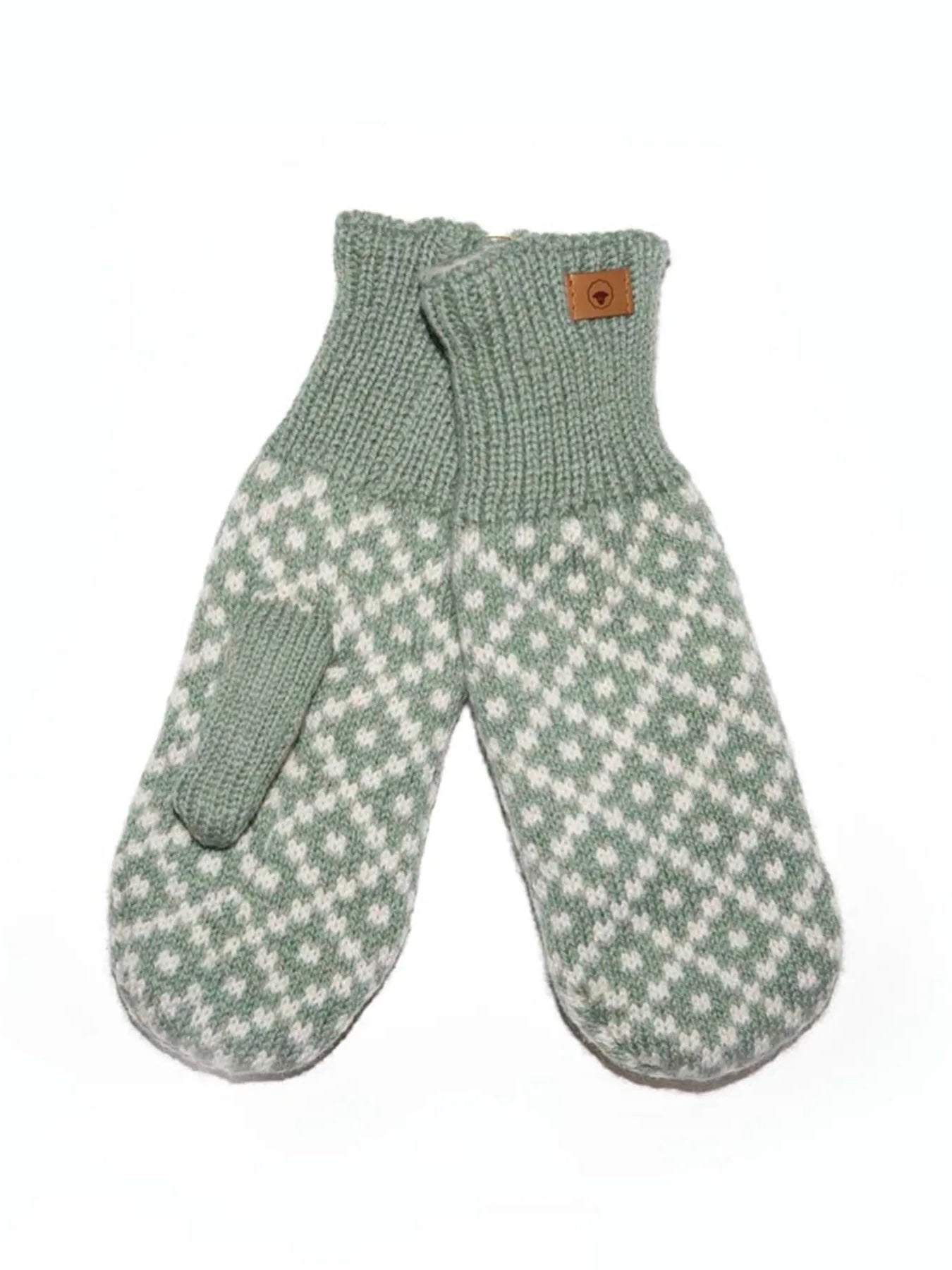 Strickfäustlinge Tinka, in dusty green oder silver blue