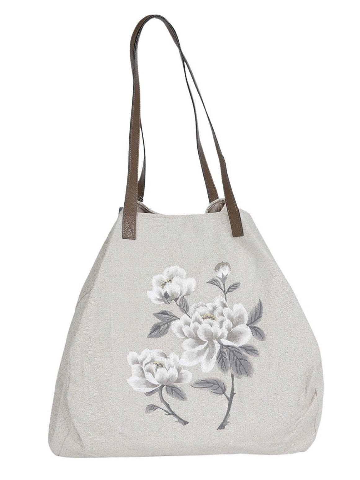 Schultertasche Amy hellgrau