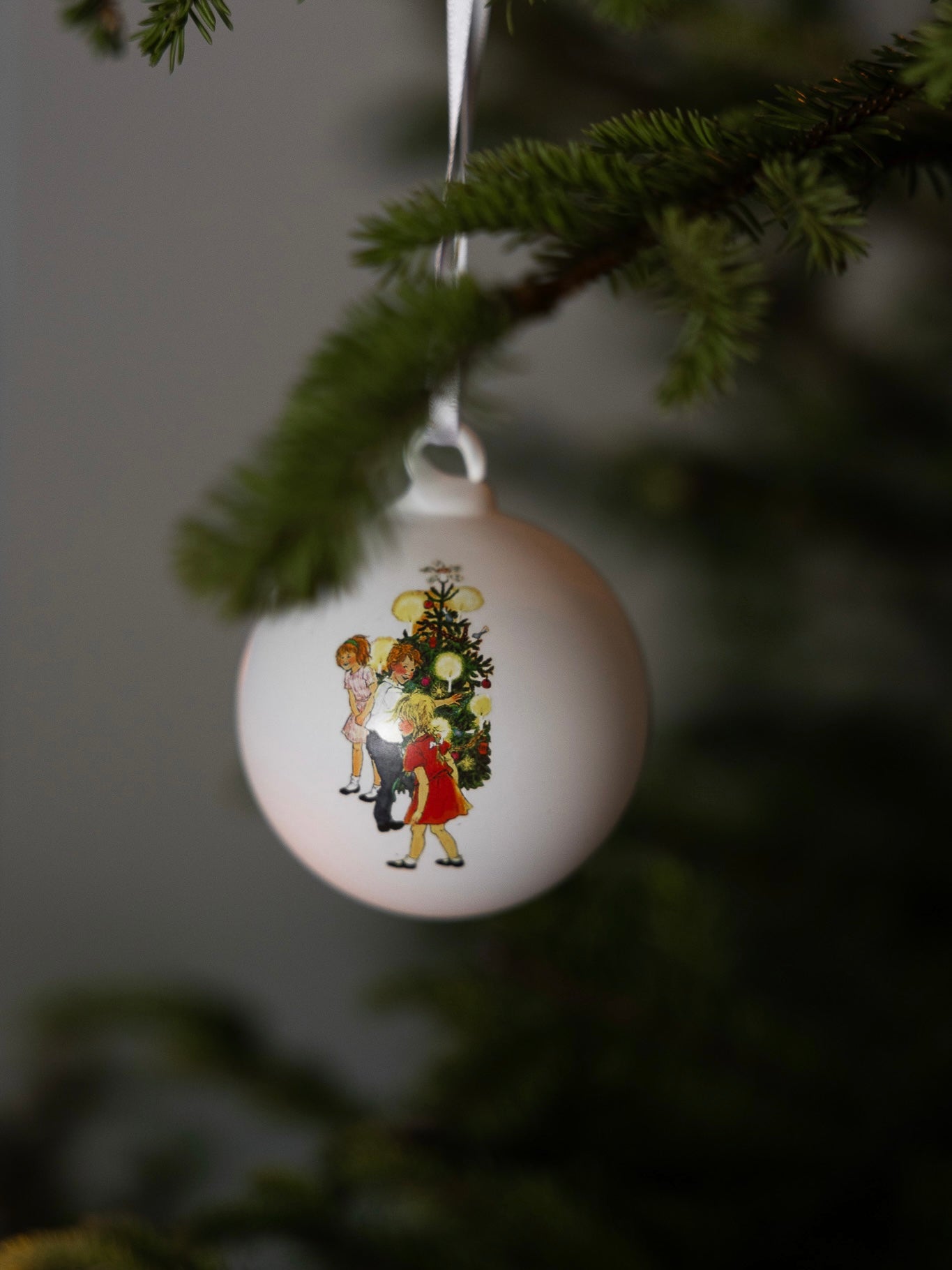 Christmas baubles, set of 3, Barnen i Bullerbyn, in 2 designs